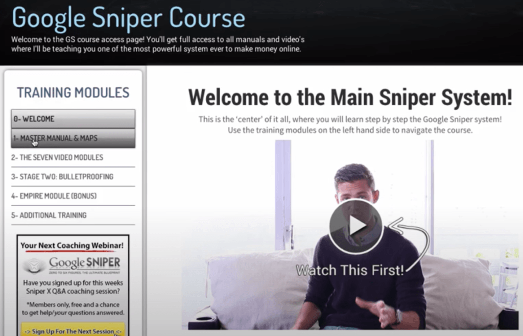 Google Sniper Course